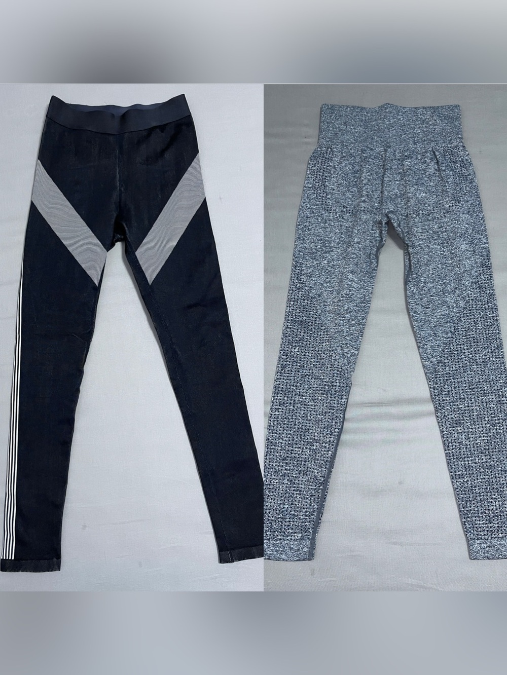 Women’s Black and Gray Active Leggings Size Small